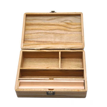 AC337 Wood Stash Box for Smoking Accessories custom logo